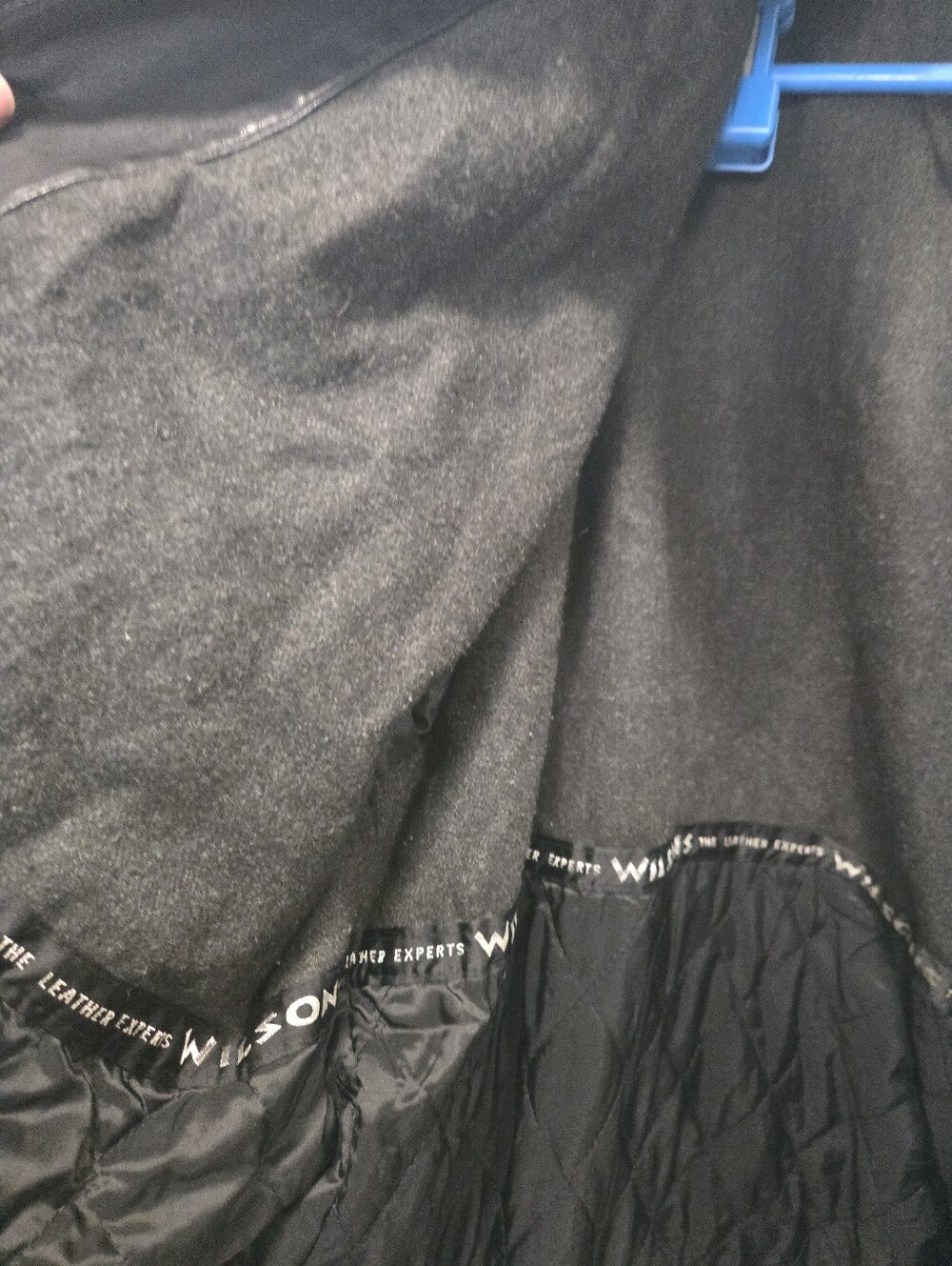 Wilsons Leather Vintage Men's Black Leather Hooded Jacket Size L - Picture 8 of 10